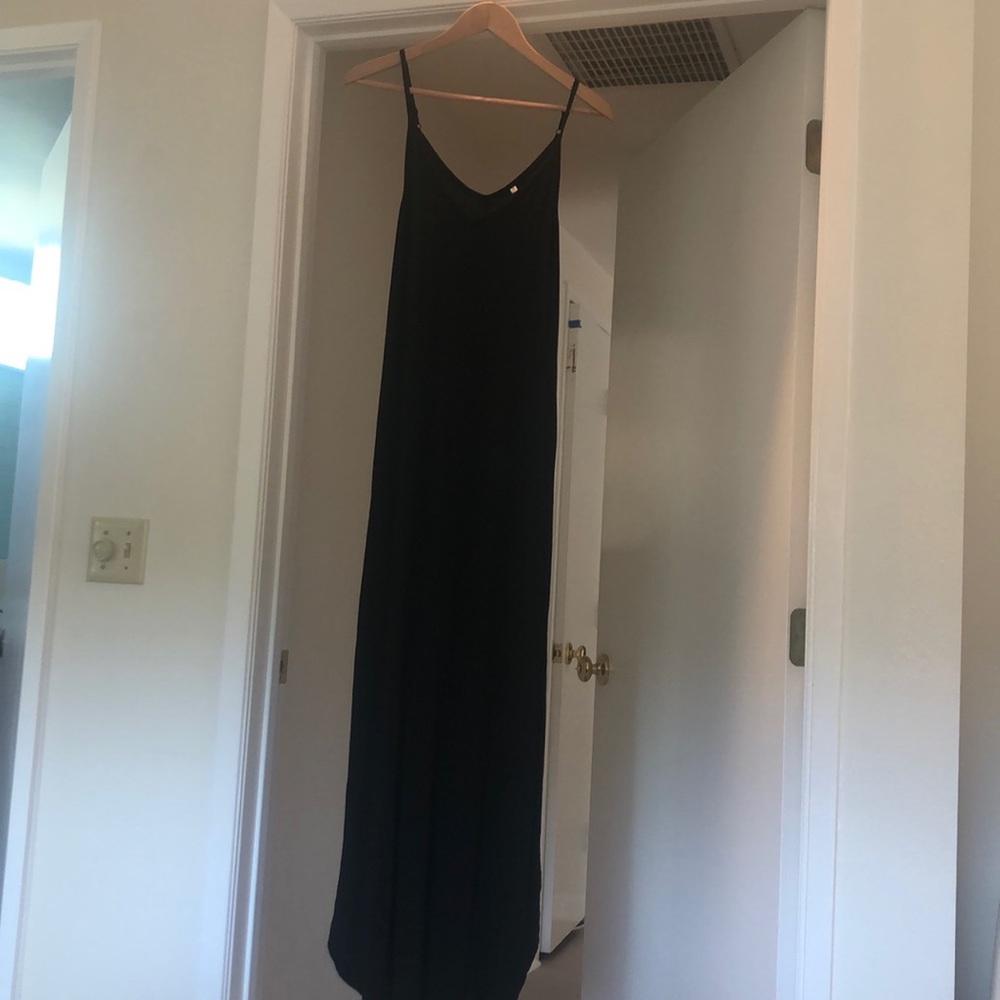 Double vneck maxi dress